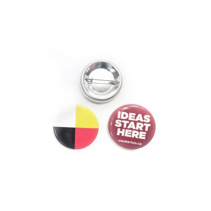 Buttons Pin Back Round Assorted Sizes Made in Canada 