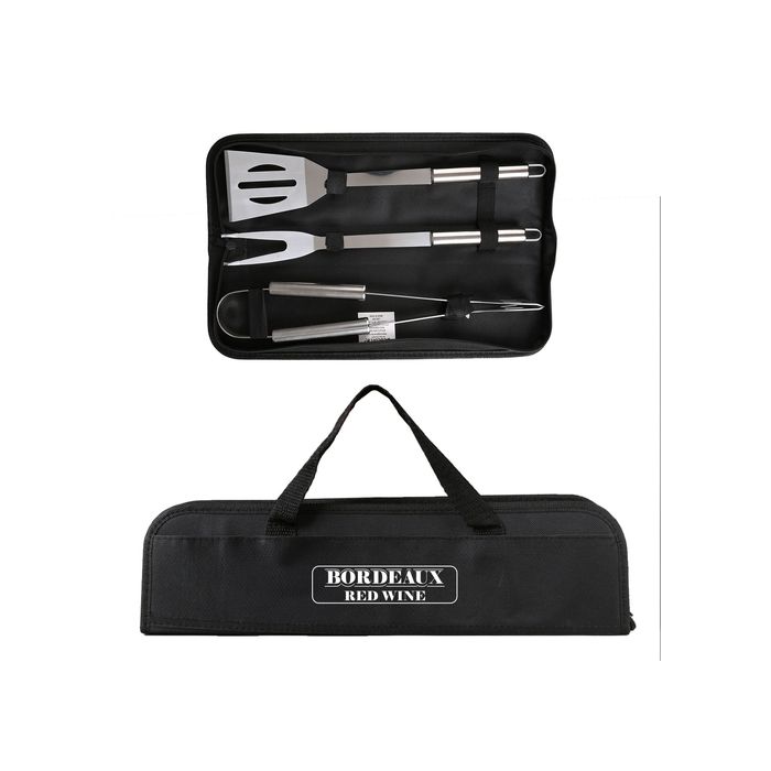 BGP413 | Grill Easy 3 Pc. Stainless BBQ Utensil Set With RPET Case