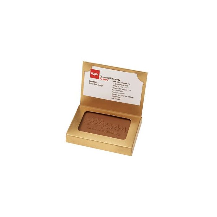 Custom Chocolate Cookies - Cookie Business Card Box Item #CBCB