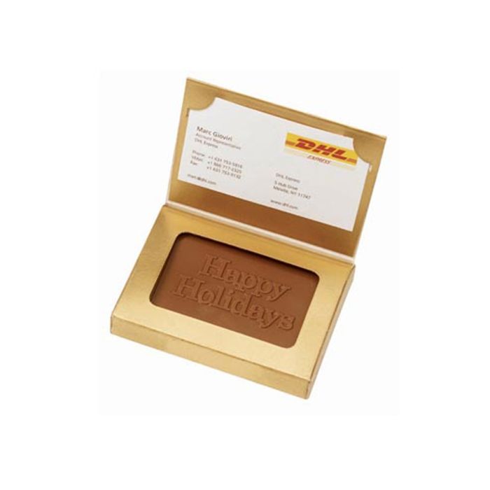 EC1-INV Molded Chocolate in Business Card Gift Box