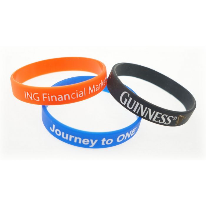 Silicone Wrist Band w/Printed Logo Item # SILIBAND-P