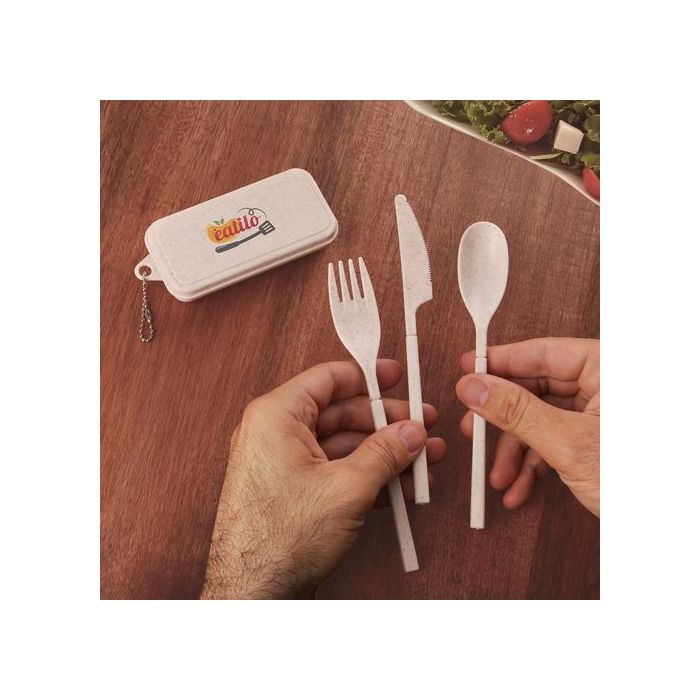 KP9808-Lawrence Wheat Fibre Utensil Set