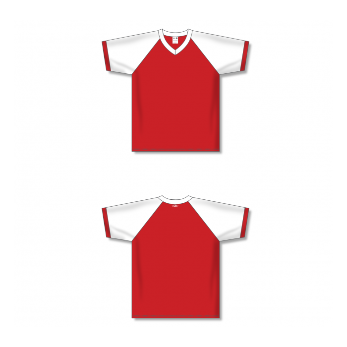 V-Neck Volleyball Jerseys - Red