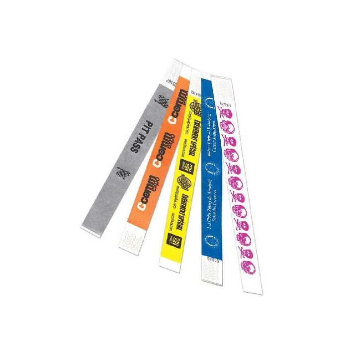 Tear Proof Wristband, Silkscreen