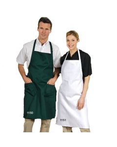 Aprons - Bib Aprons w Pockets & Embroidery 29"W x 34"L (Min 12)