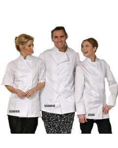 Chef Coats - Econo White Only 65/35 Poly/Cotton