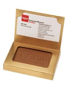 Custom Chocolate Cookies - Cookie Business Card Box Item #CBCB
