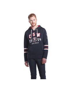 L00617 - Dangle - Adult Pullover Hockey Lace Hooded Sweatshirt