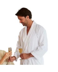 Bathrobe - Diamond Microfiber Shawl Collar Robe (Min 15)