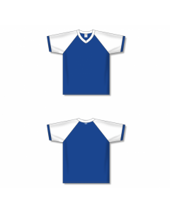 V-Neck Volleyball Jerseys - Royal/White