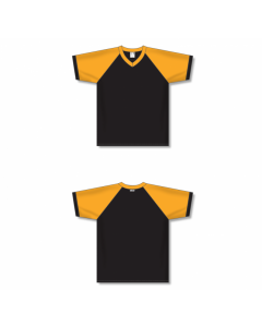 V-Neck Volleyball Jerseys - Black/Gold