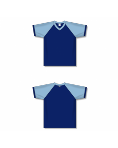 V-Neck Volleyball Jerseys - Navy/Powder