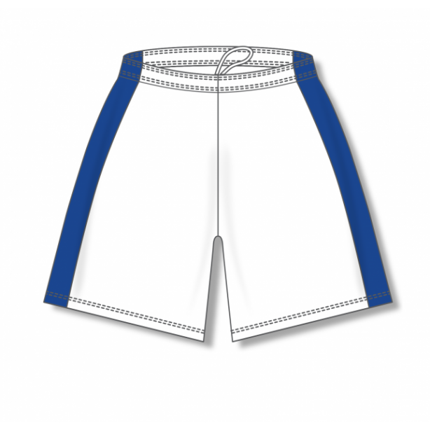 Dry-Flex with Side Inserts Basketball Shorts - White/Royal