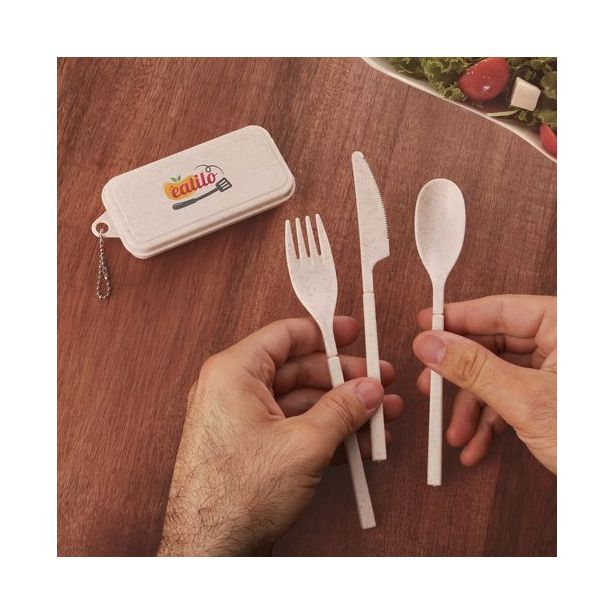 KP9808-Lawrence Wheat Fibre Utensil Set