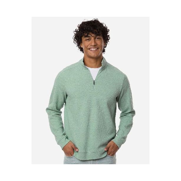 Men's Spirit Textured Quarter-Zip Pullover - NE725