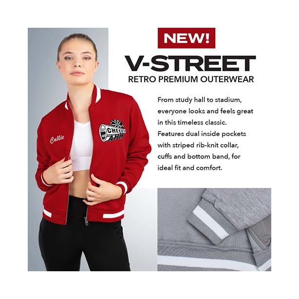 223747 V-STREET FULL ZIP JACKET