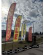 F01-Feather Flag Kit  Double Sided Assorted Sizes