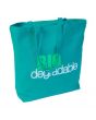 B9213-Cotton Super Tote 11 oz. w/Gusset 18"W × 16"H × 6"D Custom Printed