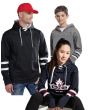 L00617 - Dangle - Adult Pullover Hockey Lace Hooded Sweatshirt