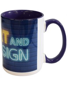 "A" Ceramic Mug - Hinton Mug Sublimated (14oz) Min 72
