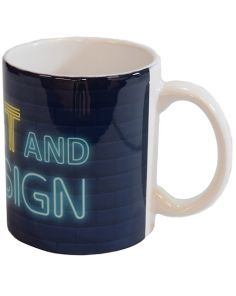 "A" Ceramic Mug - White Taylor Mug Sublimated (10.5oz) Min 72