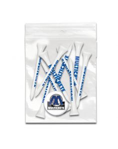 16C-5005-6 Tees - Golf Tee Pack Custom Printed - with Ball Marker