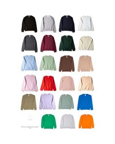 25 Colors HERO Unisex Crewneck Custom Embroidered (Min 12)