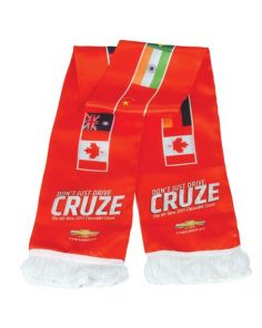 Scarf - Sublimated 100% Woven Polyester Statium Scarves (Min 100)