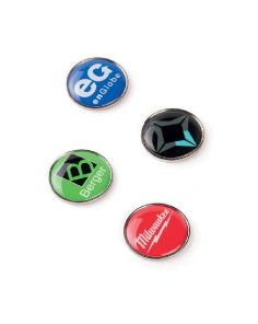 BM-C-Epoxy Dome Metal Golf Ball Marker