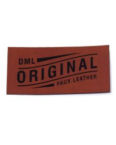 1 Laser Etched Faux Leather Patch with Heat Seal Backing (Min 25)