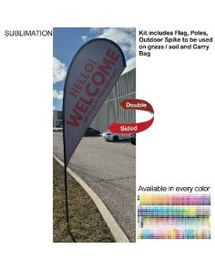 F01-Tear Drop Flag Kit Double Sided Assorted Sizes 