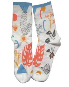 'Premium' Knit Jacquard Cotton Athletic Crew Socks (Min 50 pairs)