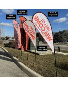 Feather Flag Kit  Double Sided Assorted Sizes (Min 1)