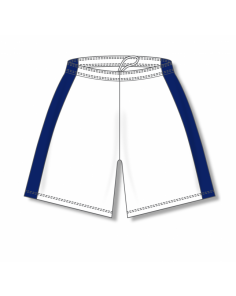Dry-Flex with Side Inserts Basketball Shorts - White/Navy