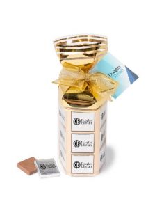 Chocolate - Gift Set Tower of 36 Foiled Squares (Min 125 set)
