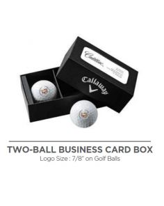 Golf Balls - Callaway 2-Balls Business Card Box (Min 75)