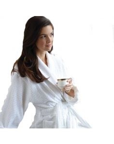 Bathrobe - Jacquard Terry Velour Shawl Robe (min 15)