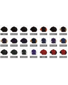 Holloway Varsity Jacket Melton Wool Leather Sleeves (Min 12)