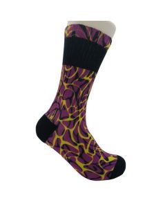 'Seamless' Full Color DTG Athletic CREW Socks (Min 100 pairs)