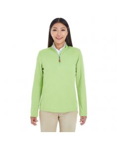 Devon & Jones Ladies Performance Quarter-Zip Sweater Custom Embroidered (Min 12)