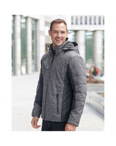 Jacket - Devon & Jones Men's Midtown Insulated Fabric-Block