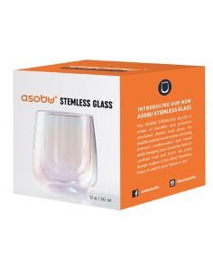 Asobu Iridescent Stemless Glass 12 OZ / 341 ML (MIN 72)