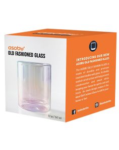 Asobu Iridescent Old Fashioned Glass 12 OZ / 341 ML (MIN 48)