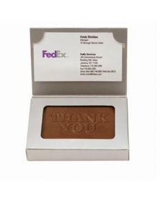 Chocolate - Business Card Box w/ Chocolate (Min 100)