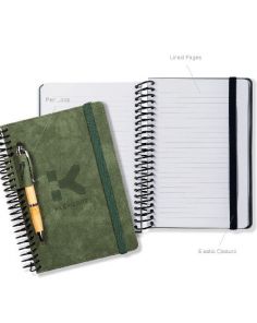 TBC806-Savile Spiral Journal w/Pen Loop Custom Printed