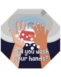 Custom Floor Graphics OCTAGON 12.5" X 12.5"  VINYL 4CP (Min 25)