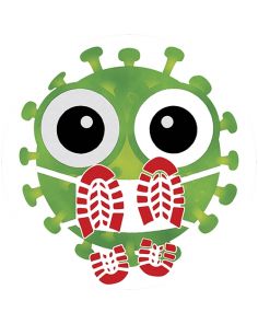 CUSTOM SHAPE Floor Graphic 12.5" X 12.5" VINYL 4CP(Min 25)