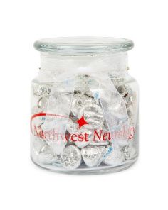 Chocolate Glass Jar - Hershey's Chocolate Kisses® 22oz (Min 48)