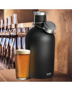 Stainless Steel Beer Growler 2 Go 64oz. / 1.9L Min 24