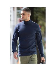 King Fashion L/S Turtleneck Interlock Sweater